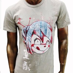 Four by Four brand graphic tee anime design Male Unisex sizing
